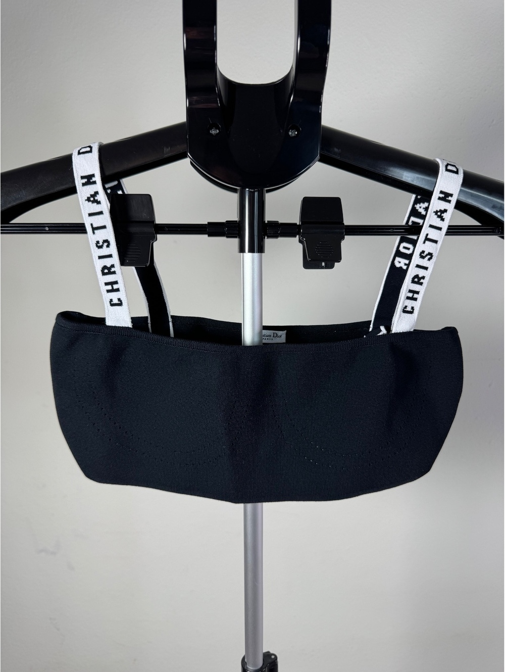 Christian Dior Black Crop Top with J'Adior Straps XS